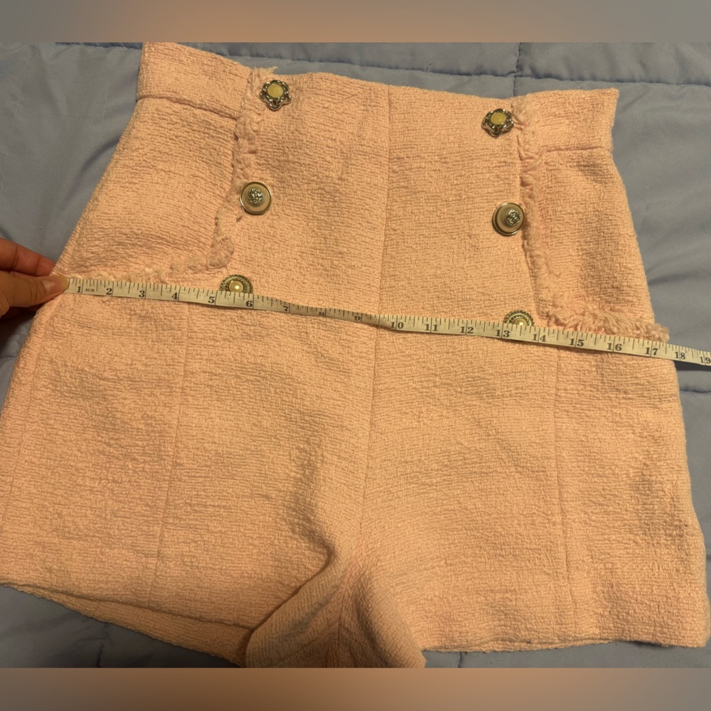 Pink Zara tweed/textured skirt size M. Gently used. - Picture 8 of 9
